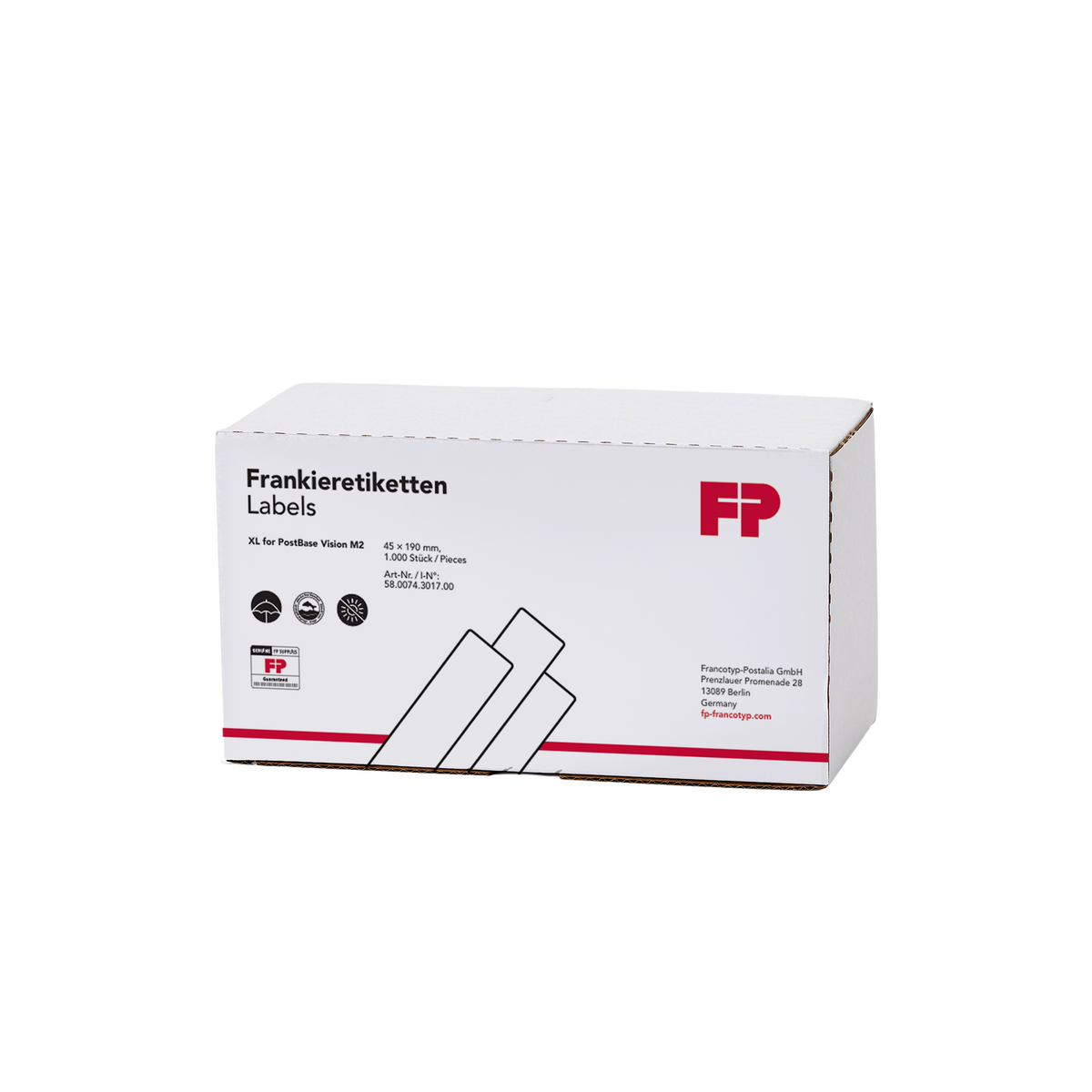 PostBase Vision M2 XL Labels x 1000